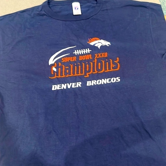 Vintage Denver Broncos T-shirt 1998 Super Bowl Champions XXXII - Picture 1 of 7
